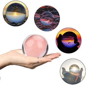 Honor of crystal 3d Laser Engraving Decorative Photography Optical Glass Reflection K9 Clear 40mm Crafts Crystal Sphere Ball