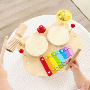 Cadeau d'anniversaire sûr pour bébé, xylophone coloré, instrument de musique, ensemble de tambours pour enfants, pour tout-petits - Product Image 4