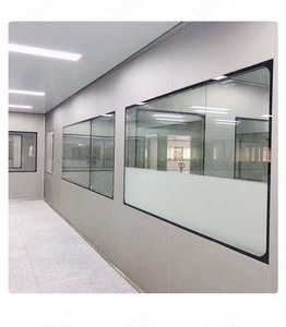 Ventanas de Purificación de Vidrio Templado con Marco de Aleación de Aluminio, Resistentes al Fuego y al Sonido, para Laboratorios y Talleres Electrónicos - Product Image 2