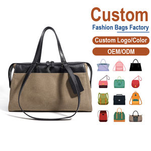 Minimalist Canvas Leather Summer <b>Shoulder</b> Bag | Single <b>Strap</b> Waterproof Anti-Theft | Factory Custom OEM/ODM for Fashion - Product Image 1