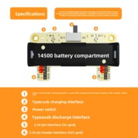 Module de batterie au lithium 5V/3.3V pour cartes de développement de microcontrôleurs /ESP32/STM32 fabriqué en Chine