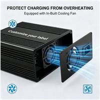 Chargeur rapide de batterie au phosphate de fer et de lithium 14.6V 30A pour batterie LiFePO4 12V 12.8V 100AH avec protection contre les surintensités et les surtensions