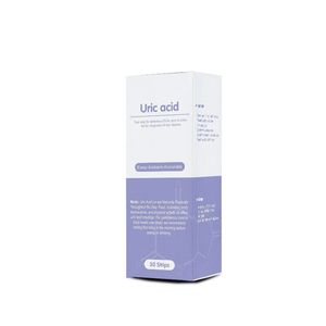 Bandelettes de test d'acide urique, <span class=keywords><strong>kit</strong></span> de détection d'acide urique dans l'urine pour la surveillance de la goutte et de l'hyperuricémie, 30 bandelettes/flacon - Product Image 3