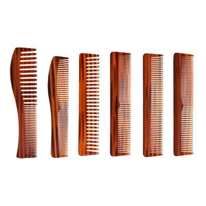 Handmade Wide Teeth Hair Detangling Acetate Acrylic Combs for Curly Wavy