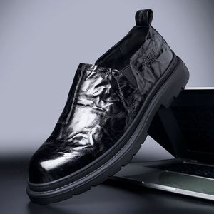 Chaussures habillées décontractées pour hommes en peau de mouton souple de haute qualité, style Oxford, motif léopard, pour le bureau, collection automne - Product Image 3