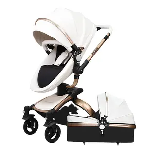 Poussettes et siège auto pour bébé Landau pliable 3 en 1 pour enfant avec siège auto