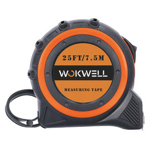 ตลับเมตรแบบมีตัวล็อคอัตโนมัติ ความสูง 25 ฟุต 7.5 เมตร พร้อมใบมีดเหล็ก ทนทานต่อแรงกระแทก  วัสดุพลาสติกป้องกัน  หน่วยเป็นเมตรและนิ้ว - Product Image 3