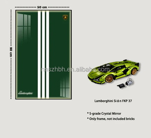 Vitrine murale à LED pour modèle de blocs de construction Lego 42115 Technic <span class=keywords><strong>Lamborghini</strong></span> FKP 37, cadre miroir uniquement - Product Image 6