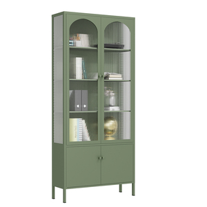 Armario de exhibición de metal personalizado <span class=keywords><strong>para</strong></span> dormitorio, sala de estar, almacenamiento <span class=keywords><strong>para</strong></span> el hogar <span class=keywords><strong>con</strong></span> puerta de cristal, estantes <span class=keywords><strong>para</strong></span> <span class=keywords><strong>libros</strong></span>, <span class=keywords><strong>muebles</strong></span> <span class=keywords><strong>para</strong></span> tiendas de <span class=keywords><strong>libros</strong></span> - Product Image 5