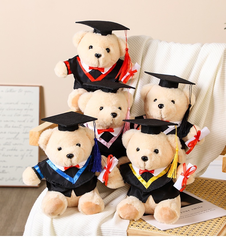 Graduation Kanye Oso De Peluche De Graduación HENGBIRD - 23 Cm, Con Birrete Y Diploma, Regalo Ideal Para Estudiantes Ositos De Peluche Pequeños Mini