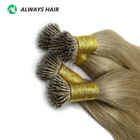 Extensions de cheveux européennes Remy Nano Tip, machine à double trame, fixation micro-link, teinture plus foncée uniquement, 100g/120g