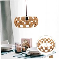 YULIN JIAFU japonais esthétique Vintage plafond abat-jour tissage couvercle de lampe pour lustre lumière