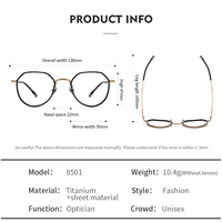 8501 Offre Spéciale lunettes célèbre grande monture de lunettes surdimensionnée cadre optique de luxe