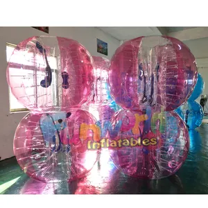 विशाल burbuja inflable प्लास्टिक बुलबुले खेल मानव आकार हम्सटर हथौड़ा फुटबॉल लड़ाई शरीर inflatable बम्पर गेंद