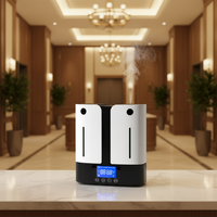 Diffuseur de parfum professionnel pour hôtel, à commande numérique, mural, grande surface, sans eau, en plastique, à deux fluides, pour l'HVAC commercial