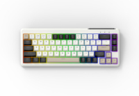Teclado para Juegos Acer OAK224 de 67 Teclas, Membrana, Interruptor Rojo, Tri-Modo, Retroiluminación RGB, Anti-Ghosting, Resistente al Agua, Inclinación Ajustable para PC