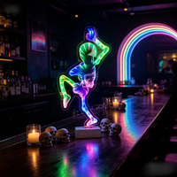 Miroir LED Infini Personnalisé Art Déco Squelette d'Halloween Certifié ROHS pour Boutiques de Cadeaux et Projets de Marquage Saisonnier (Vente en Gros)