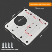 현대적인 내구성 있는 스테인레스 스틸 캐비닛 도어 가스켓 35mm 힌지 수리 플레이트 벽걸이형 거실 간편 설치