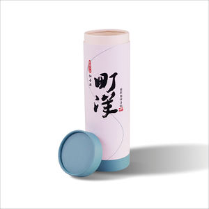 Caja cilíndrica para vino, cilindro grande de papel de embalaje, redondo, blanco, 9 en cajas de cilindro alto - Product Image 5