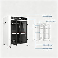 Imprimante 3D FDM AX-H1000, volume d'impression 1000x1000x1000mm, connectivité USB, prise en charge du PLA pour prototypes et pièces industrielles, rapide