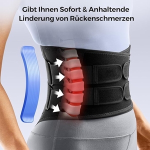 Cintura di Supporto Lombare Professionale Traspirante 2026 per Sollevamento Pesi e Correzione della Postura, Supporto Lombare per Sedia <span class=keywords><strong>da</strong></span> <span class=keywords><strong>Ufficio</strong></span> - Product Image 2