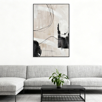 Peinture murale sur toile abstraite minimaliste d'arbre, texture 3D, peinte à la main, pour la décoration de hall d'hôtel, salon, chambre à coucher