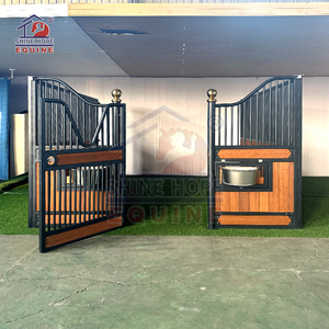 Modèle populaire Crafted Horse Box Extrieur <span class=keywords><strong>Chevaux</strong></span> Bamboo Steel Boarding Stables Horse Stable Front Panel - Product Image 3