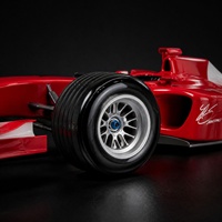 Modèle de sculpture de voiture de course F1 en résine de fibre de verre - Cadeau d'affaires et ornement extérieur pour salles d'exposition et événements