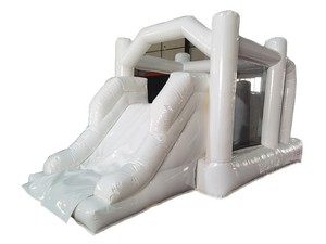 Castillo Inflable Blanco Comercial Personalizado a Precio de Fábrica con Tobogán para Fiestas Infantiles, Eventos y <span class=keywords><strong>Alquiler</strong></span> - Product Image 1