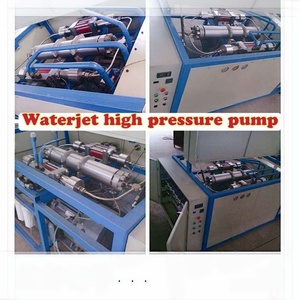 Machine de découpe à jet d'eau CNC 4 axes de haute précision industrielle avec pompe et moteur 380V 22kW pour la fabrication de tôles métalliques - Product Image 4