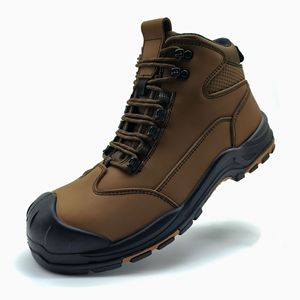 Nuove Scarpe Antinfortunistiche da Uomo, <span class=keywords><strong>Idrorepellenti</strong></span>, Antiscivolo, Resistenti all'Usura, in Pelle di Alta Qualità, con Punta in Acciaio e Protezione Antiperforazione - Product Image 1