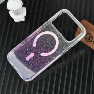 Étui de téléphone magnétique préféré des femmes avec un design scintillant en procédé IMD |   Matériaux écologiques PC+TPU+TPE |   Commande en gros personnalisable de petite taille - Product Image 5