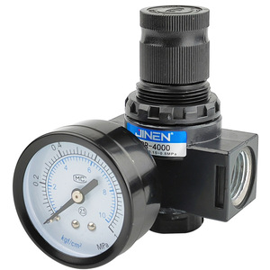 วาล์วควบคุมแรงดัน JINEN BR4000 ขนาด 1/4 นิ้ว พร้อมเกจวัด สำหรับแก๊สอุณหภูมิปกติ แรงดันสูงสุด 1.2MPa - Product Image 4