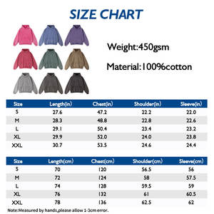 Sudaderas con capucha de peso pesado para hombre Sudadera con capucha de Otoño de algodón sólido 100% de talla grande - Product Image 6