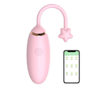 Kedatangan Baru APP <span class=keywords><strong>Remote</strong></span> Control Bola Vagina Wanita Stimulator Klitoris G-Spot Vibrator 9 Frekuensi Tahan Air USB - Product Image 1