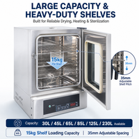 Four de séchage à air chaud WEIAI en acier inoxydable 304, 30L-230L, pour composants électroniques, verrerie, séchage alimentaire, cuisson, fusion de cire, stérilisation, four de laboratoire