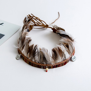 Sombrero de estilo étnico europeo y americano, banda fedora de <span class=keywords><strong>jazz</strong></span>, cinta con cinturón de plumas, decoración personalizada - Product Image 6