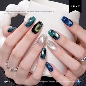 JTING Gel Holográfico con Destellos Efecto Ojo de Gato, 24 Colores, Gel Magnético con Purpurina de Diamante, Set de Esmalte de Uñas, Libre de HEMA, TPO y TMPTA, para Arte de Uñas - Product Image 3