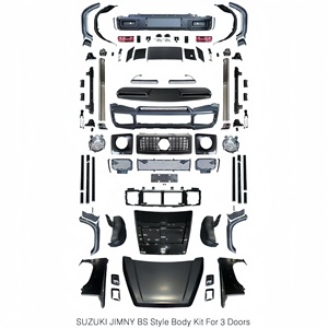 Kit carrosserie pour <span class=keywords><strong>Suzuki</strong></span> <span class=keywords><strong>Jimny</strong></span> 2 <span class=keywords><strong>portes</strong></span> <span class=keywords><strong>4</strong></span> <span class=keywords><strong>portes</strong></span>, mise à niveau vers Mercedes-Benz Classe G, style B, mini kit carrosserie G - Product Image 1