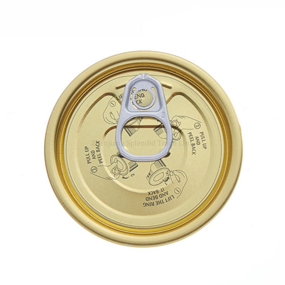 Customized 211# FA 65.3mm Chrome-Plated Aluminum Paste Horse Tie Mouth Canning Lids for Food Easy Open Lids for for Chemicals