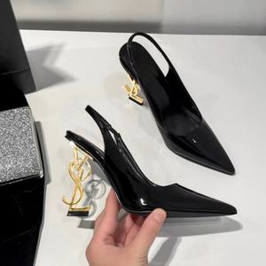 Sandales à talons hauts de luxe pour femmes, marque originale de créateur, qualité supérieure, nouvelle mode 2025, logo personnalisé OEM, chaussures à talons pour femmes - Product Image 1