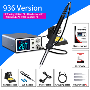 Station de soudage intelligente JCID AIXUN T3A T12, nouvelle génération, écran LCD numérique, chauffe rapide, contrôle PID, prix abordable. - Product Image 6