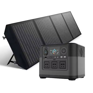 มีสินค้าในสต็อก สถานีไฟฟ้าพกพาสำหรับแคมป์ปิ้ง 1200W 1000WH  แบตเตอรี่สำรองพลังงานแสงอาทิตย์สำหรับใช้งานกลางแจ้ง 1000WH 120W พับเก็บได้ - Product Image 1