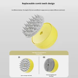 猫と犬のためのユニバーサルプラスチックワンクリック抜け毛防止スプレーコームバスブラシペット用品メーカー - Product Image 4