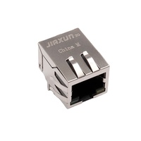 Conector Hembra RJ45 de Red Cat5e de Puerto Único, Conector Modular RJ45 de 180 Grados, Conectores Ethernet para Internet TRJ0011ABNL