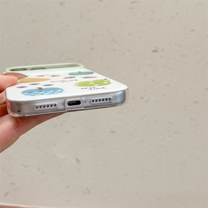 Coque de protection antichoc INS créative transparente avec motif de fruits et de mots pour <span class=keywords><strong>iPhone</strong></span> 18 Pro Max 17 Pro 16 15, finition mate beige - Product Image 6