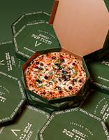 Boîte à pizza rectangulaire en aluminium biodégradable, personnalisée et imprimée, 12 pouces, emballage thermique pour pizza