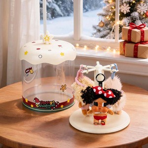 Boîte de rangement rotative pour poupées de Noël, empilable, transparente, anti-poussière, pour jouets en peluche et <span class=keywords><strong>porte</strong></span>-<span class=keywords><strong>clés</strong></span>, cadeau de Noël - Product Image 3