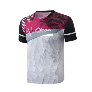 <span class=keywords><strong>Maillot</strong></span> de <span class=keywords><strong>badminton</strong></span> <span class=keywords><strong>personnalisé</strong></span> sublimé, respirant, absorbant la transpiration, ample et confortable - Product Image 5