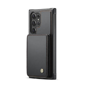 2-en-1 pour Samsung S25Edge Phone Case S24Ultra Card Holder S23Plus Brosse antivol <span class=keywords><strong>S22FE</strong></span> Pu Leather S21 Magnetic Phone Cover - Product Image 6